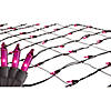 Northlight 2' x 8' Pink Mini Net Style Tree Trunk Wrap Christmas Net Lights - Brown Wire Image 1