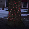 Northlight 2' x 8' Red Mini Tree Trunk Wrap Christmas Net Lights - Brown Wire Image 2