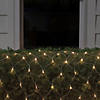 Northlight 2' x 8' Warm White LED Wide Angle Net Style Column Wrap Christmas Lights  White Wire Image 2