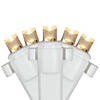 Northlight 2' x 8' Warm White LED Wide Angle Net Style Column Wrap Christmas Lights  White Wire Image 3