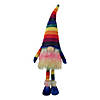 Northlight 20.5" bright rainbow striped springtime gnome Image 1