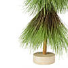 Northlight 20.5" Green and Brown Pine Needle Tree Christmas Decoration Image 2