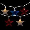 Northlight 20-Count Patriotic Americana Star LED String Lights 9.5ft Clear Wire Image 2