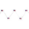 Northlight 20-Count Patriotic Americana USA Flag LED Fairy Lights 6.25ft Copper Wire Image 1