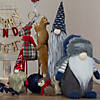 Northlight 20" Gray and Blue Cone Gnome Christmas Tabletop Decor Image 1