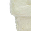 Northlight 20" Ivory White Super Soft Faux Fur Decorative Christmas Stocking Image 3