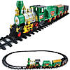 Northlight - 20-Piece Green Battery Operated Animated Classic Christmas Train Set Image 2