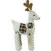 Northlight - 20" White and Brown Polka Dot Reindeer Christmas Tabletop Decor Image 1