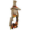 Northlight 20" Yellow and Tan Fall Harvest Scarecrow Artificial Wreath Wall Decor Image 2