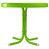 Northlight 22" Outdoor Retro Tulip Side Table, Lime Green Image 2