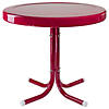 Northlight 22" Outdoor Retro Tulip Side Table, Pink Image 1