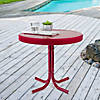 Northlight 22" Outdoor Retro Tulip Side Table, Pink Image 1