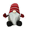 Northlight 22" Red and Gray Nordic Gnome Christmas Figure Image 1