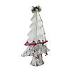 Northlight - 22" White and Red Christmas Tree Tabletop Decoration Image 1