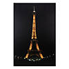 Northlight 23.5" LED Lighted Famous Eiffel Tower Paris France at Night Canvas Wall Art Image 1