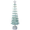 Northlight 23" Blue Snowflake Cutout Christmas Tree With a Star Table Top Decor Image 1