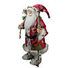 Northlight - 24.5" Snowflake Santa Claus Christmas Figure with Holly Berries Image 2