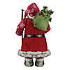 Northlight - 24.5" Snowflake Santa Claus Christmas Figure with Holly Berries Image 3