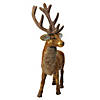 Northlight - 24" Gold Standing Reindeer Christmas Tabletop Figure Image 1