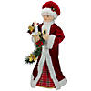 Northlight 24-Inch Animated Mrs. Claus with Lighted Candle Musical Christmas Figure Image 3