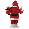 Northlight 24-Inch Animated Santa Claus with Lighted Candle Musical Christmas Figure Image 4