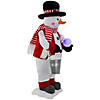 Northlight 24" Lighted and Animated Musical Snowman Christmas Figure Image 2
