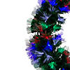 Northlight 24" Multi-Function Coloring Changing Fiber Optic Artificial Pine Christmas Wreath Image 2