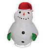 Northlight 24" Pre-Lit Red and White Snowman Outdoor Christmas Yard Decor Image 1