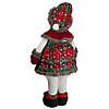 Northlight 24" Red and Green Jolly Plush Girl Snowman Christmas Figure Image 4
