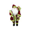 Northlight - 24" Red and Green Standing Santa Claus with Gift Bag Christmas Figurine Image 1