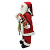 Northlight - 24" Red and White Santa Claus Christmas Figurine with Presents and Drum Image 1