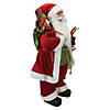 Northlight - 24" Red and White Santa Claus Christmas Figurine with Presents and Drum Image 2
