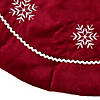 Northlight 24" Red with White Snowflakes Christmas Tree Skirt Image 2