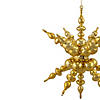 Northlight 24" Shiny Gold 3D Sunburst Snowflake Commercial Christmas Ornament Image 2