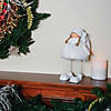 Northlight - 24" Snowy Woodlands Plush White Angel Bobble Girl Christmas Figure Image 2