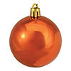 Northlight 24ct Orange Shatterproof 4-Finish Christmas Ball Ornaments 2.5" (60mm) Image 3