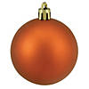 Northlight 24ct Orange Shatterproof 4-Finish Christmas Ball Ornaments 2.5" (60mm) Image 4