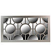 Northlight 25.25" Metallic Gray Rectangular Geometric Wall Mirror Image 1