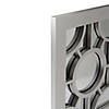 Northlight 25.25" Metallic Gray Rectangular Geometric Wall Mirror Image 2