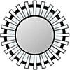 Northlight 25.5" Black Sunburst Round Wall Mounted Mirror Image 1