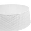 Northlight 25.5" White Rattan Pattern Large Christmas Tree Collar Image 3