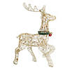 Northlight - 25" Gold Lighted Prancing Reindeer Outdoor Christmas Decor Image 1