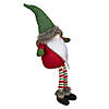 Northlight 25-Inch Plush Red and Green Sitting Tabletop Gnome Christmas Decoration Image 3