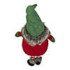 Northlight 25-Inch Plush Red and Green Sitting Tabletop Gnome Christmas Decoration Image 4