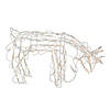 Northlight - 25" White and Clear Standing Reindeer Outdoor Christmas Yard Decor Image 1