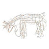 Northlight - 25" White and Clear Standing Reindeer Outdoor Christmas Yard Decor Image 2