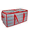 Northlight 26.25" Transparent Zip Up Christmas Storage Box- Holds 128 Ornaments Image 1