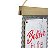 Northlight 26" Believe in the Season Galvanized Christmas Wall Decor Image 2