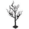 Northlight 26" Black Glitter LED Tabletop Halloween Tree with Bats Image 1