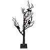Northlight 26" Black Glitter LED Tabletop Halloween Tree with Bats Image 2